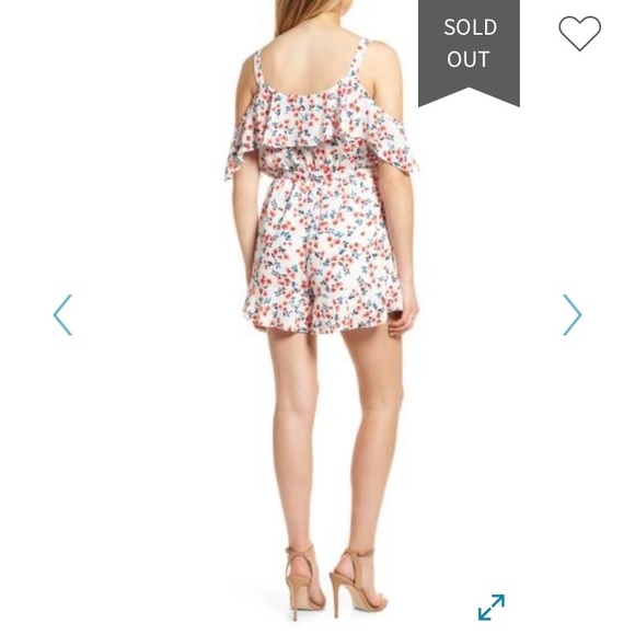 Cupcakes and cashmere romper floral cold shoulder - Picture 7 of 8